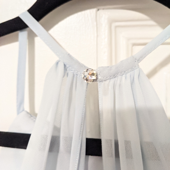 Azazie Ginger Gown in Mist - Picture 8 of 10